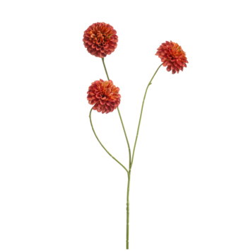Dahlia pompom mini spray oranje 68cm