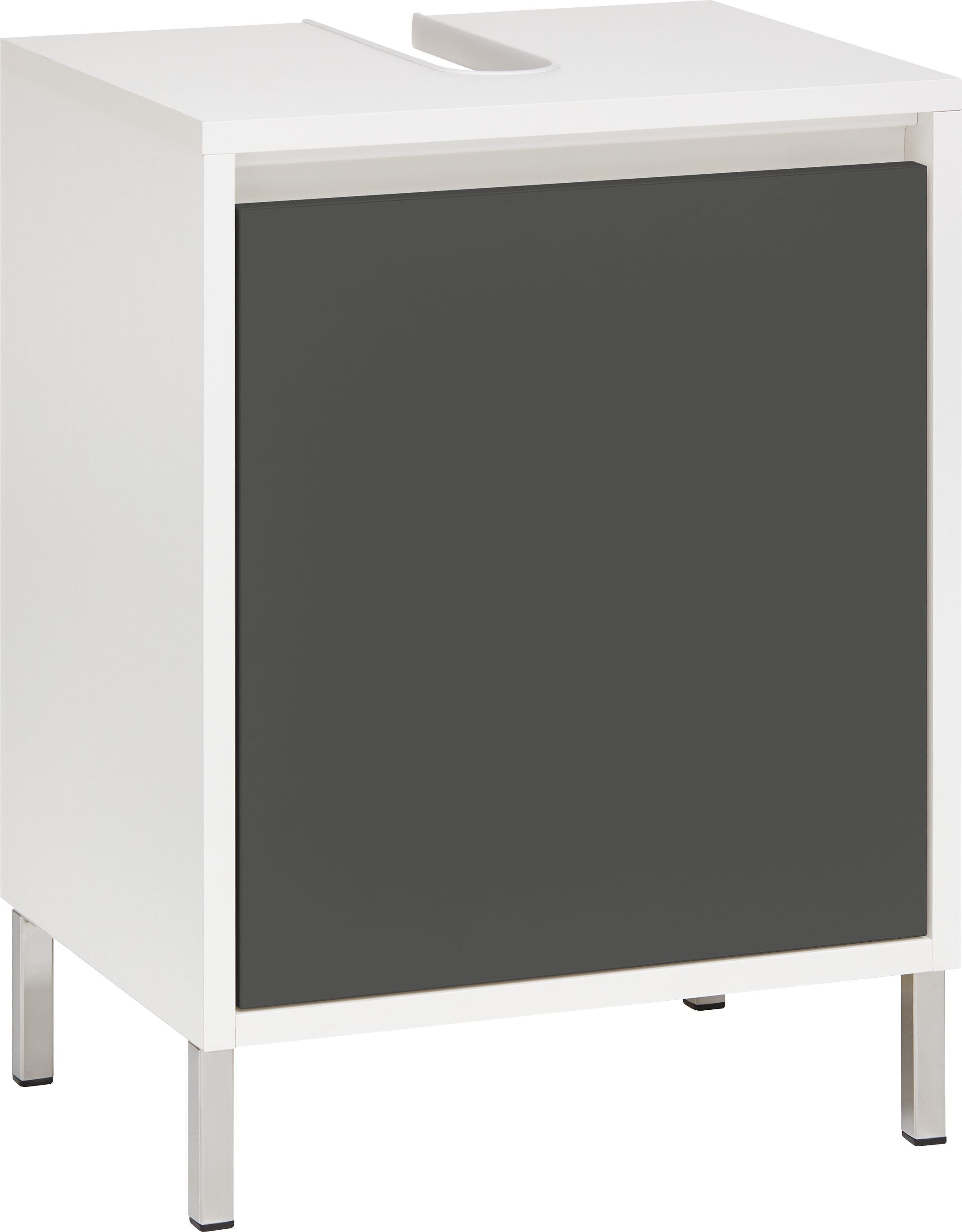 SIERRA Lavaboy - Weiss / Anthrazit / B: 45.0 cm x T: 35.0 cm x H: 60.0 cm