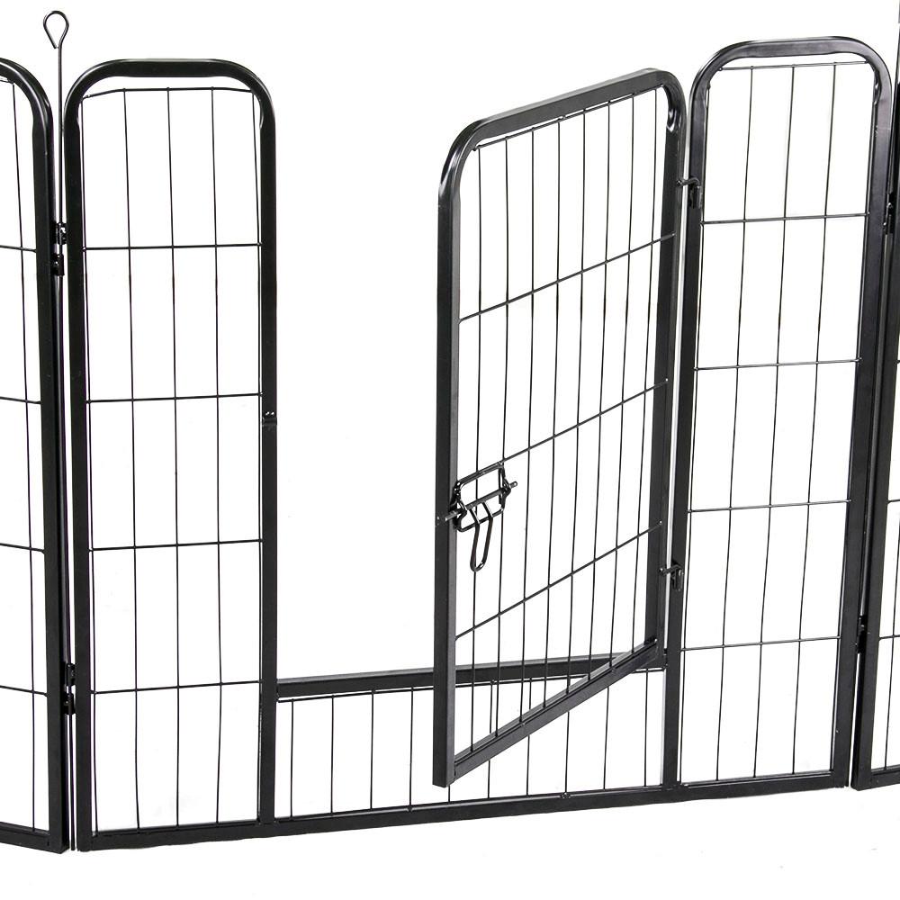 Yaheetech Freigehege Welpenlaufstall Welpenzaun Gehege Laufstall,Outdoor oder Indoor (6 Panele)