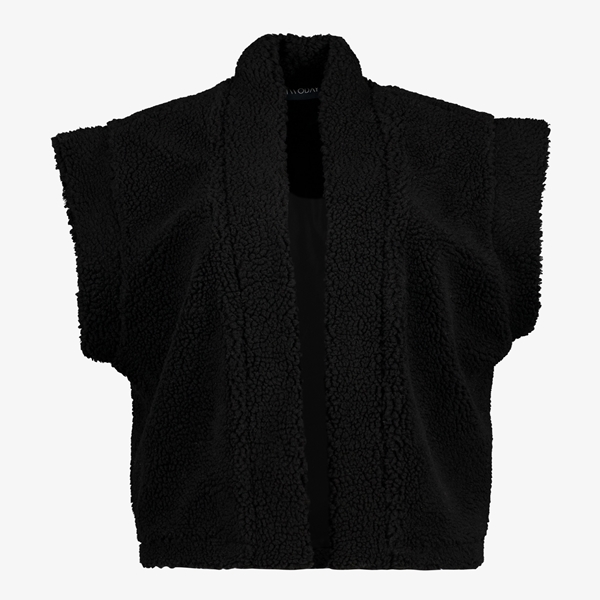 TwoDay dames teddy gilet zwart