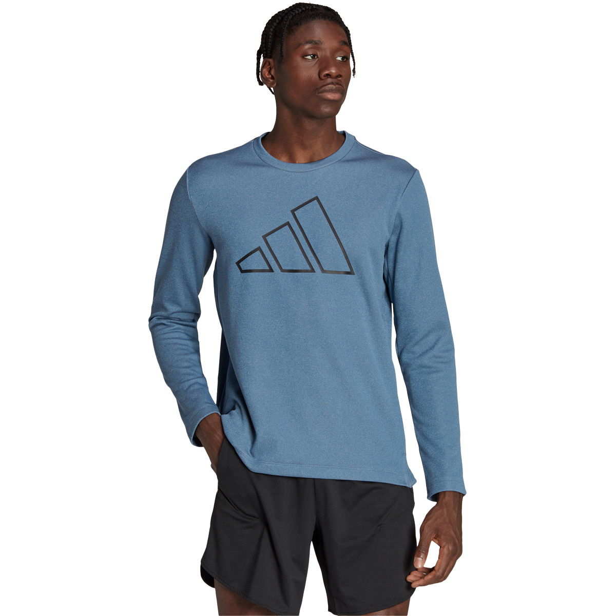 adidas Train Icons3-Bar Crew Træningstrøje Herre