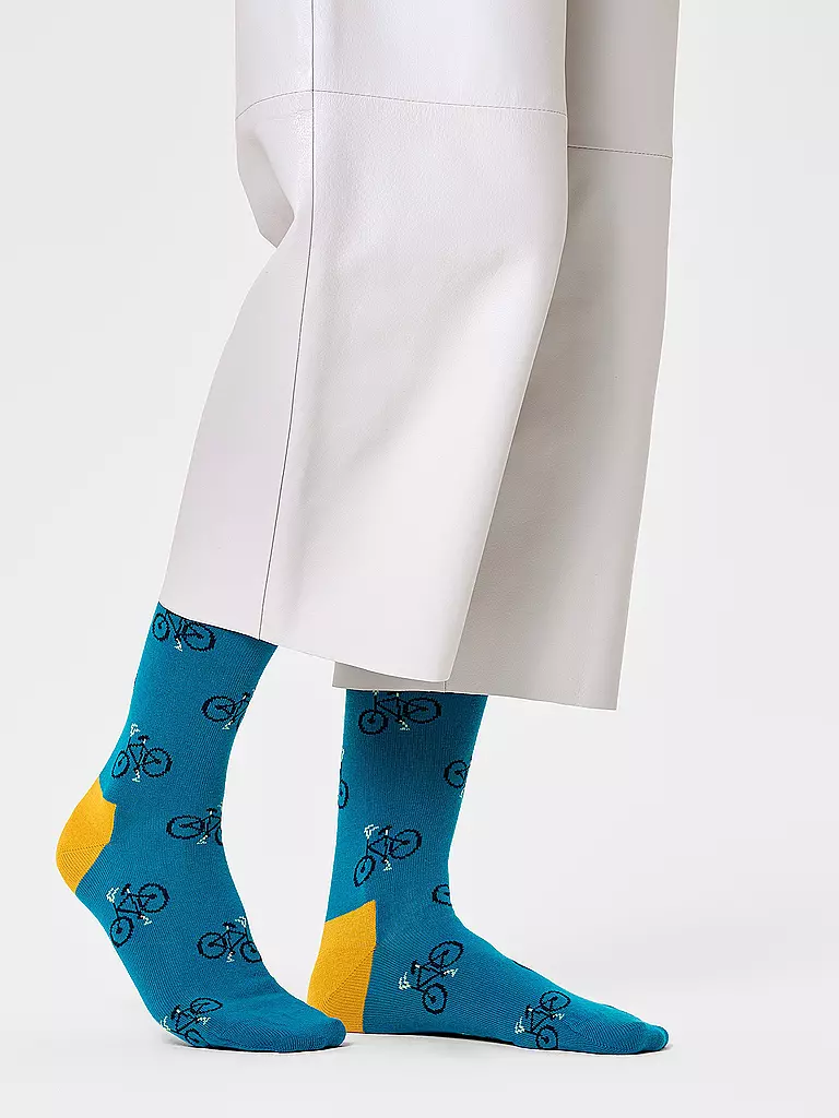 HAPPY SOCKS Herren Socken 41-46 BIKE turquoise petrol