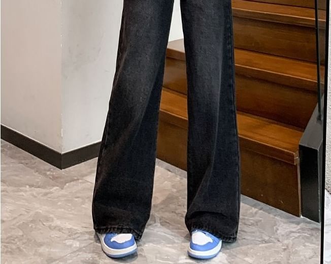 Kira Kira - High Rise Washed Wide Leg Jeans