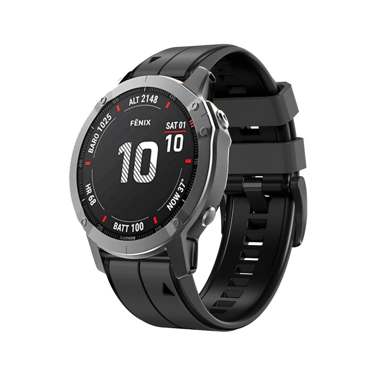 Klokkereim 22 mm for Garmin Fenix7/7 Pro, Fenix 5, Quatix 5 Sort