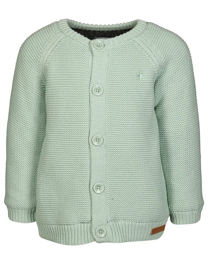 Strickjacke LOU KNIT mit Teddyfutter in mint