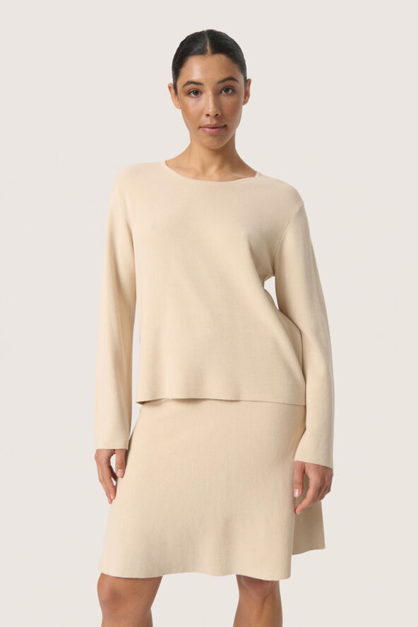 Soaked in Luxury SLIndianna Pullover LS Oatmeal
