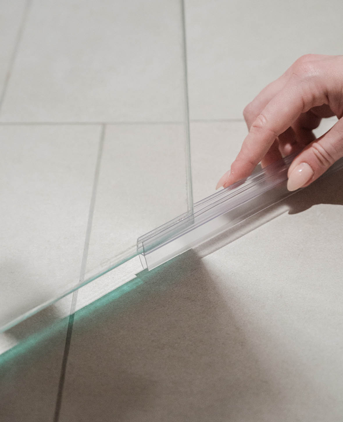 (1m) 6mm Gummi Duschtür Dichtung Boden Dichtungsstreifen Ersatz Gummilippen - Transparent