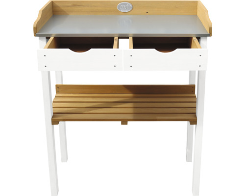 Axi plantentafel met 2 lades, bruin en wit