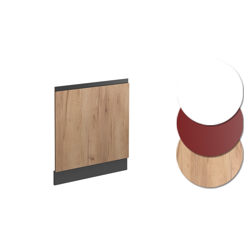 Vicco Geschirrspülerblende Küchenschrank Küchenmöbel R-Line J-Shape Anthrazit Eiche 60 cm modern