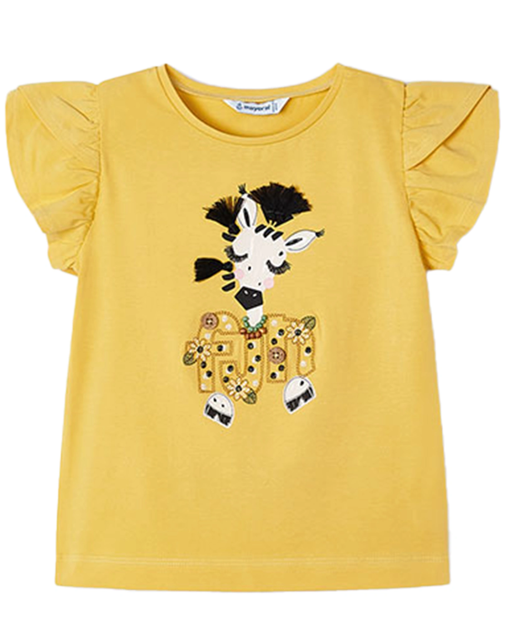 T-Shirt FUN in honiggelb