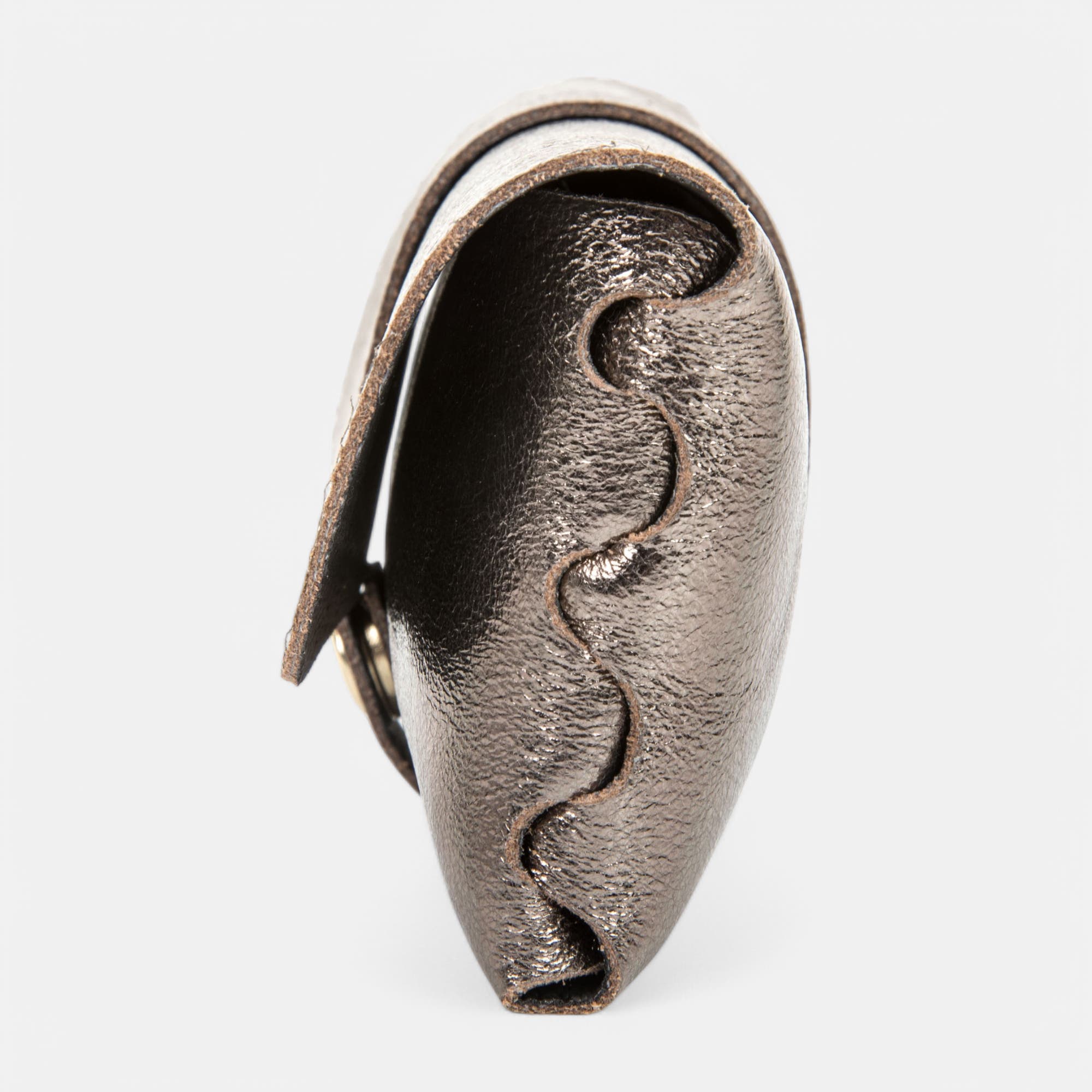 Petite maroquinerie en cuir bronze