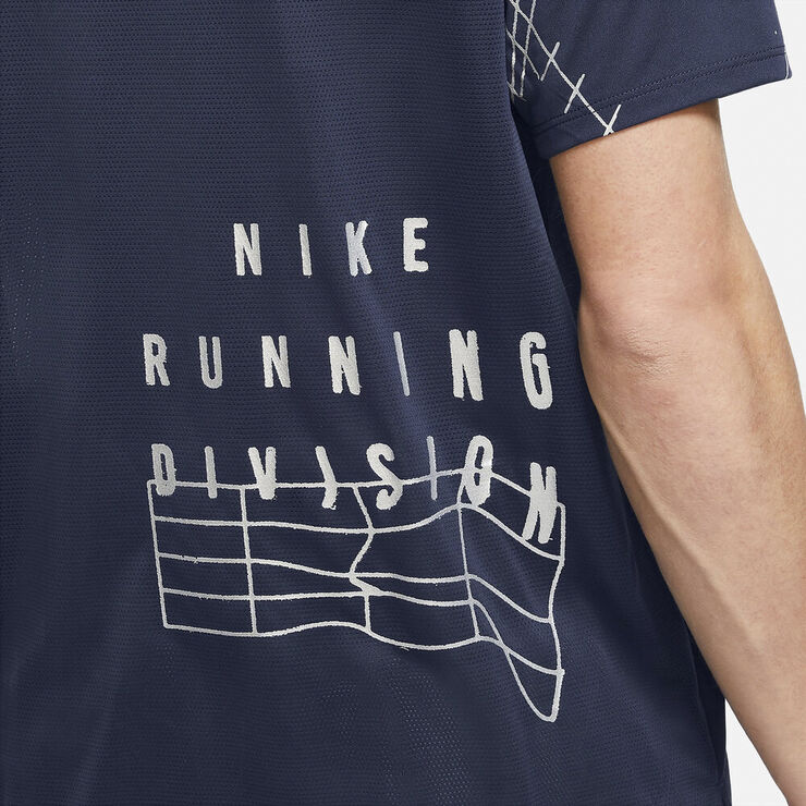 Nike Dri Fit Run Division Rise 365 Flash T Shirt Blå