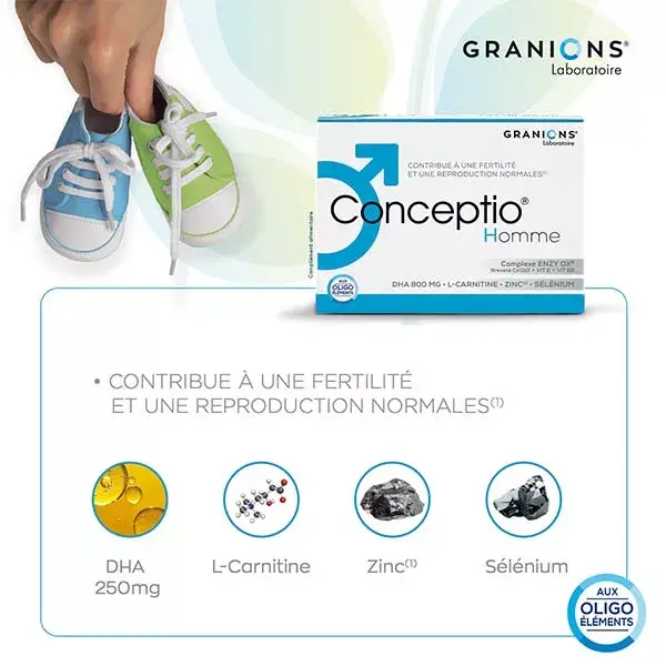 Granions Conceptio Fertilidade Masculina 90 cápsulas e 30 sachês