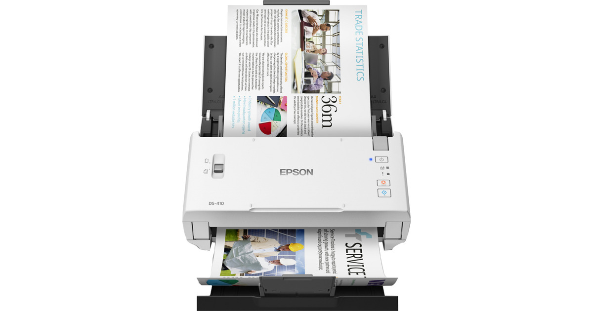 EpsonWorkForce DS-410 feedscanner  (Wit/zwart, USB 2.0)