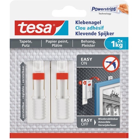 Powerstrips Clou adhésif pour papier peint et plâtre