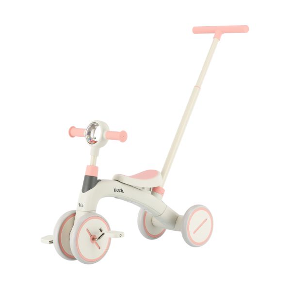 Puck 3-In-1 Driewieler - Wit/Bruin