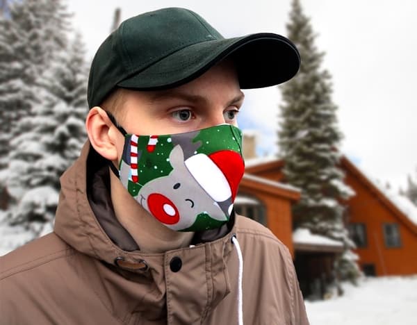 Munnbeskyttelse med julemotiv (Julren)