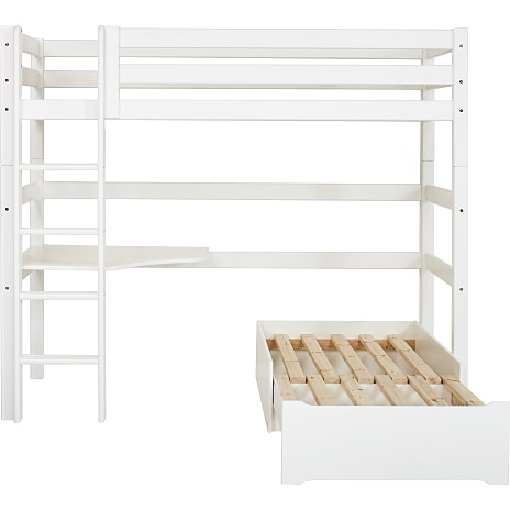 Hoppekids ECO Luxury MEGA-seng med lounge-modul og bordplade 90x200cm