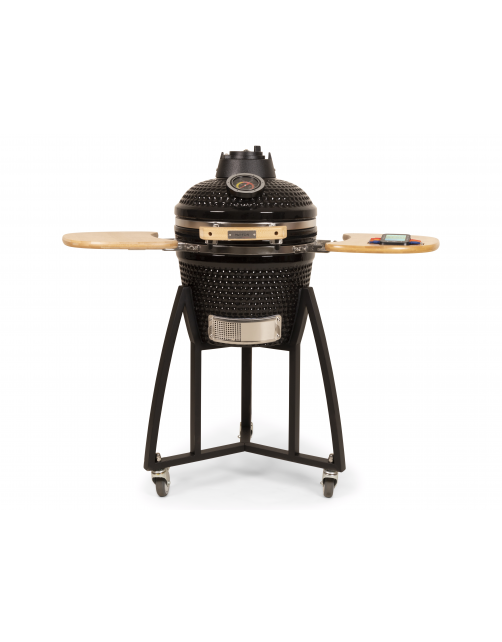 Patton Premium Kamado 16 Black - Grill - Barbecue - Ø 32.5 cm Zwart Zilver