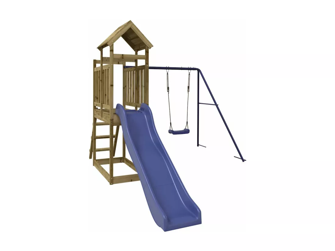 Aire de jeux d'extérieur bois de pin imprégné