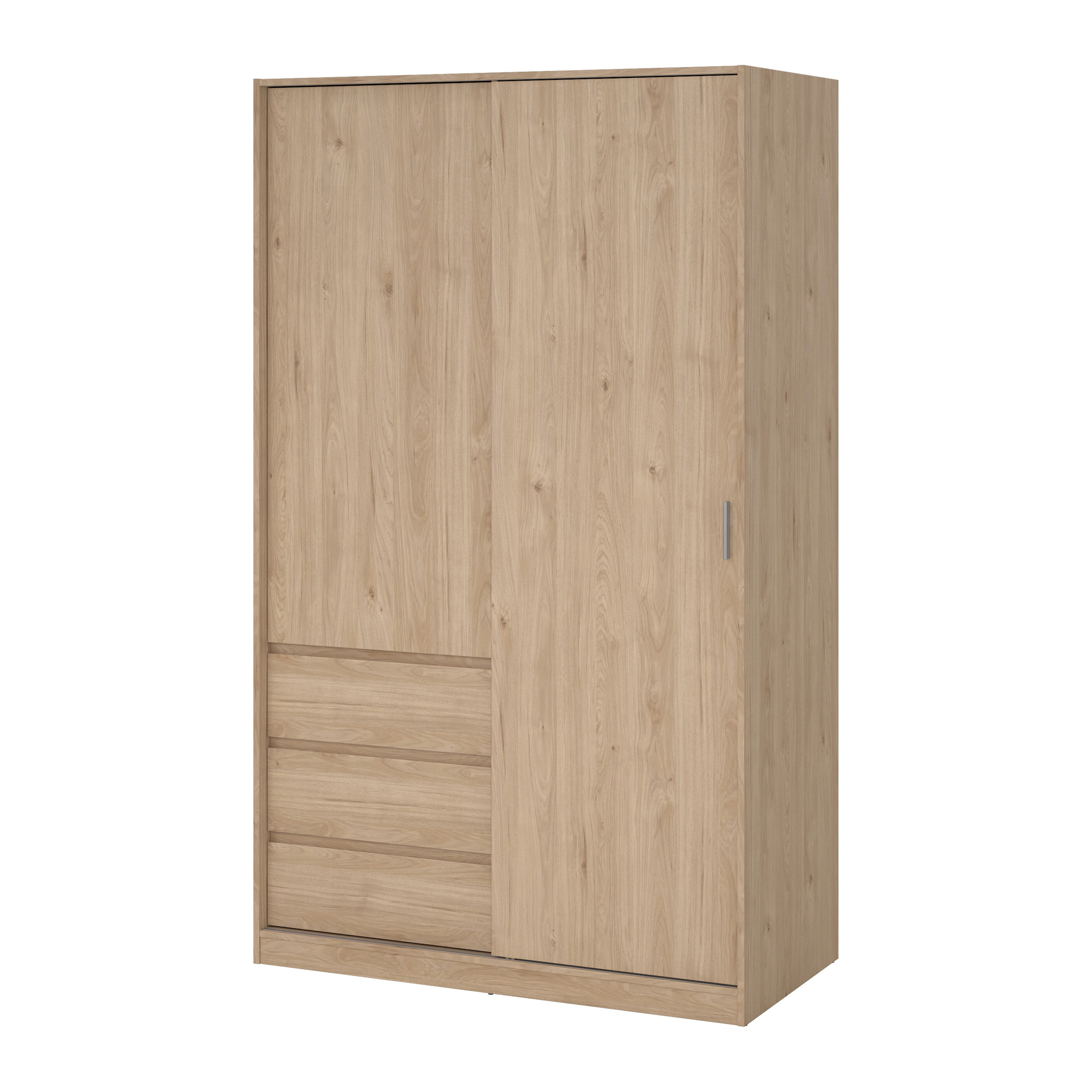 by fonQ basic Slide Kledingkast - B 118,5 cm - Eiken