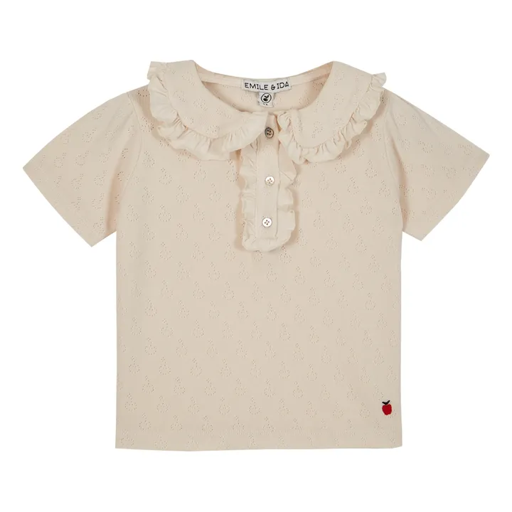 Emile et Ida T-Shirt Ajouré | Ecru