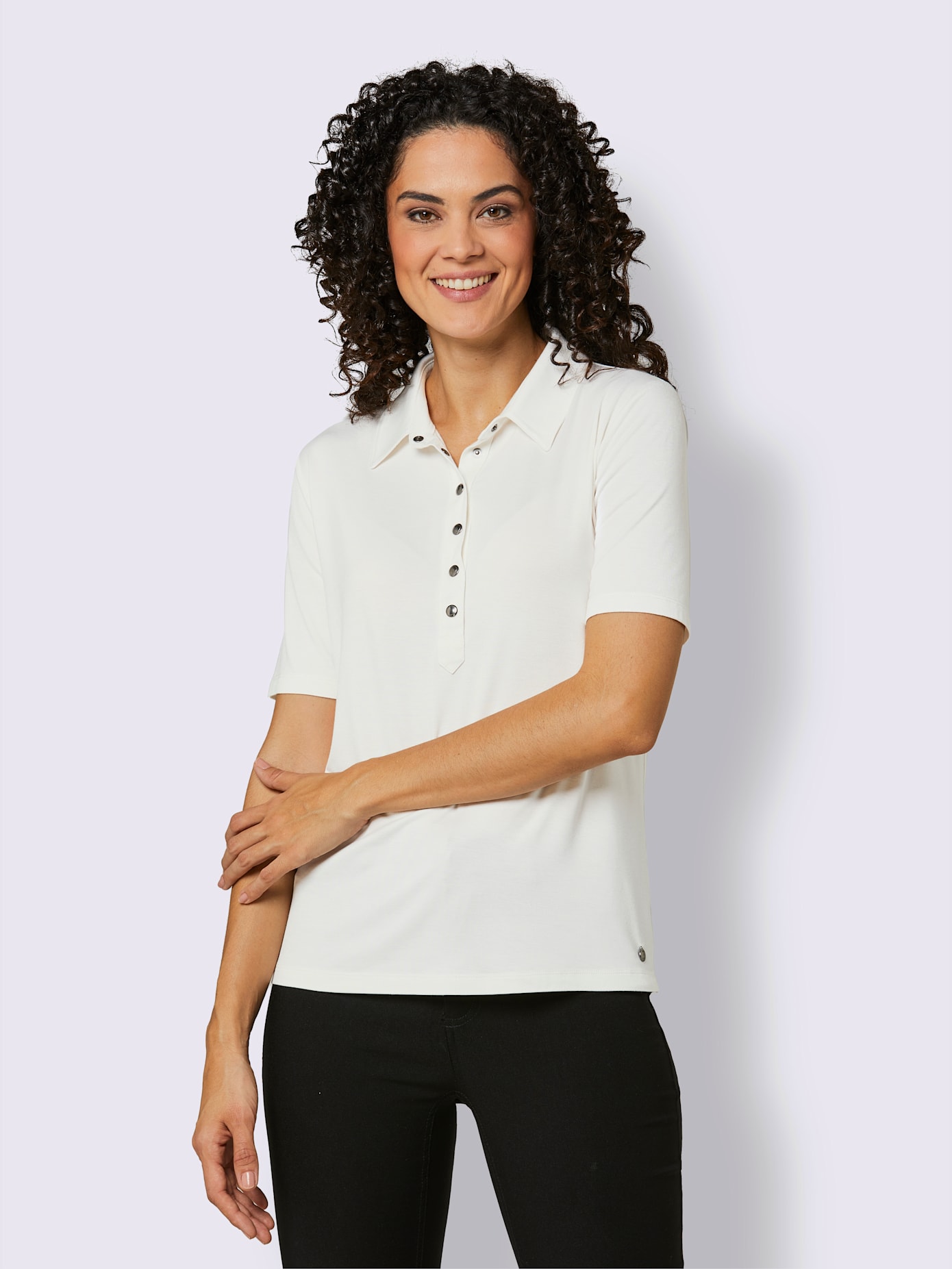 Polo élégant en viscose qualité viscose et bambou