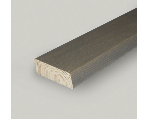 Ruitvormige sparrenlijst, drukbehandeld met vergrijzingsbeits, 21,5 x 68 x 2080 mm