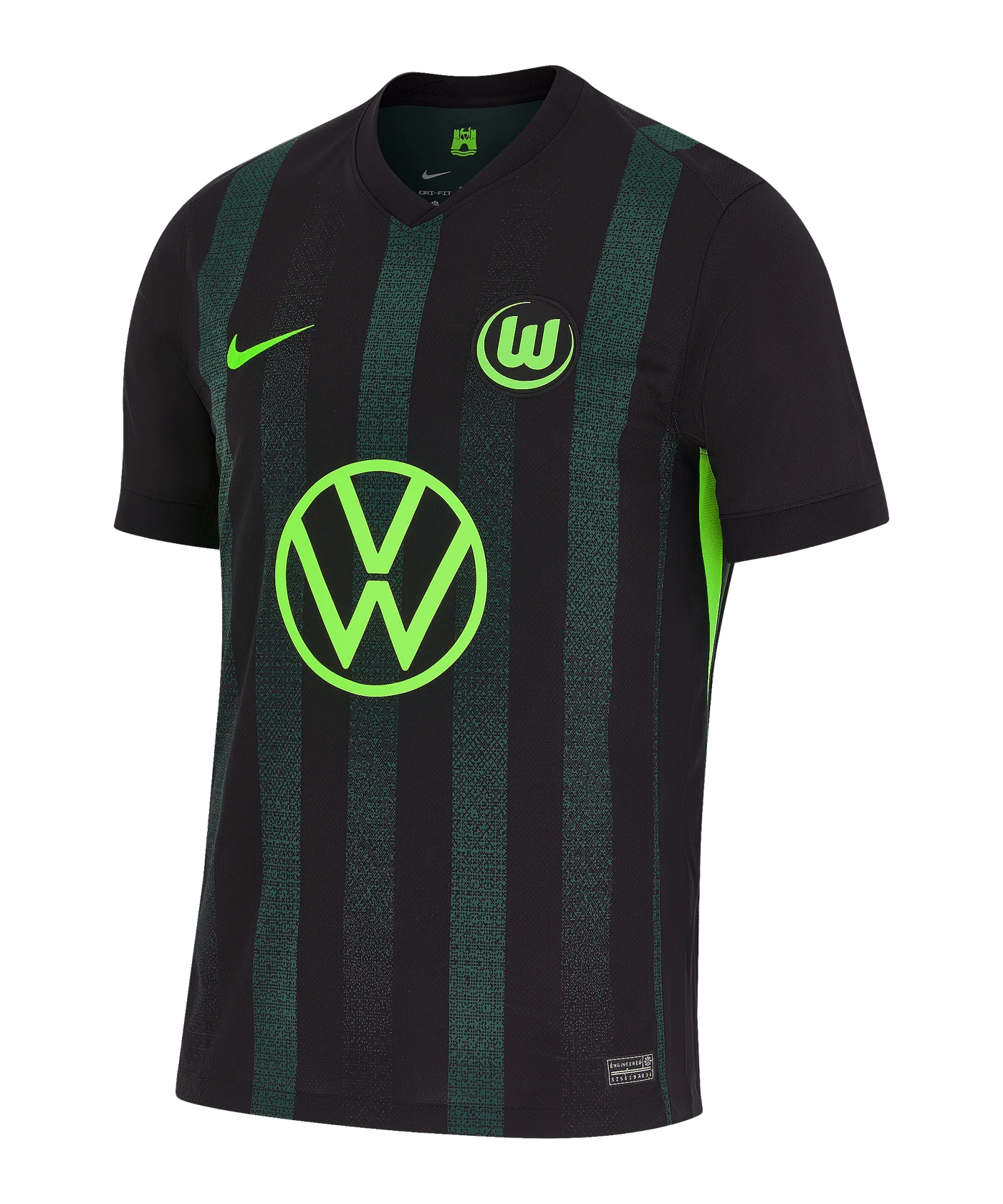 Nike VfL Wolfsburg Trikot Away 2024/2025 Schwarz Grün F010