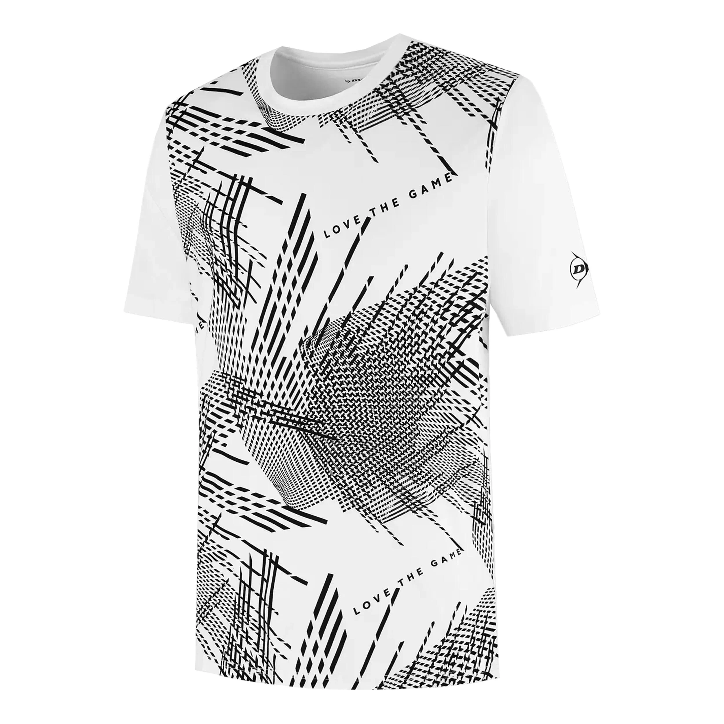 Dunlop Game T-shirt Hommes - Blanc , Noir
