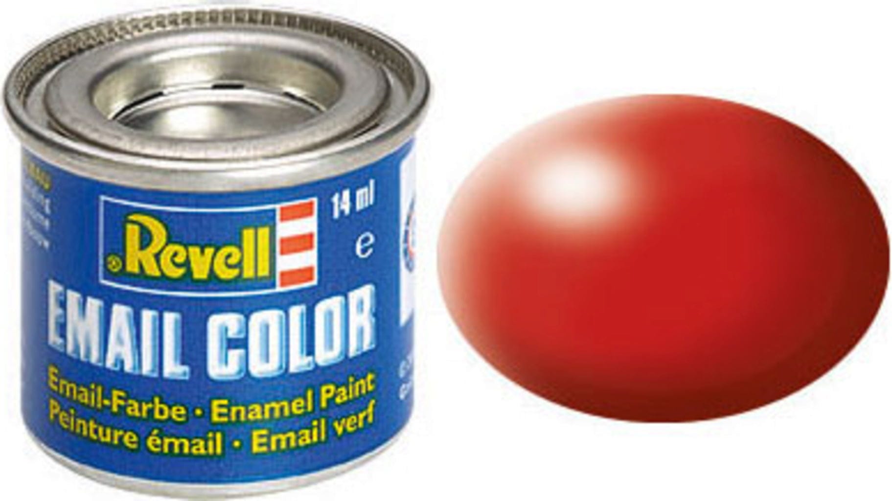 Revell  Email Color feuerrot, seidenmatt, 14 ml    Die beliebten Farben von Revell in 89 verschiedenen Farbtönen