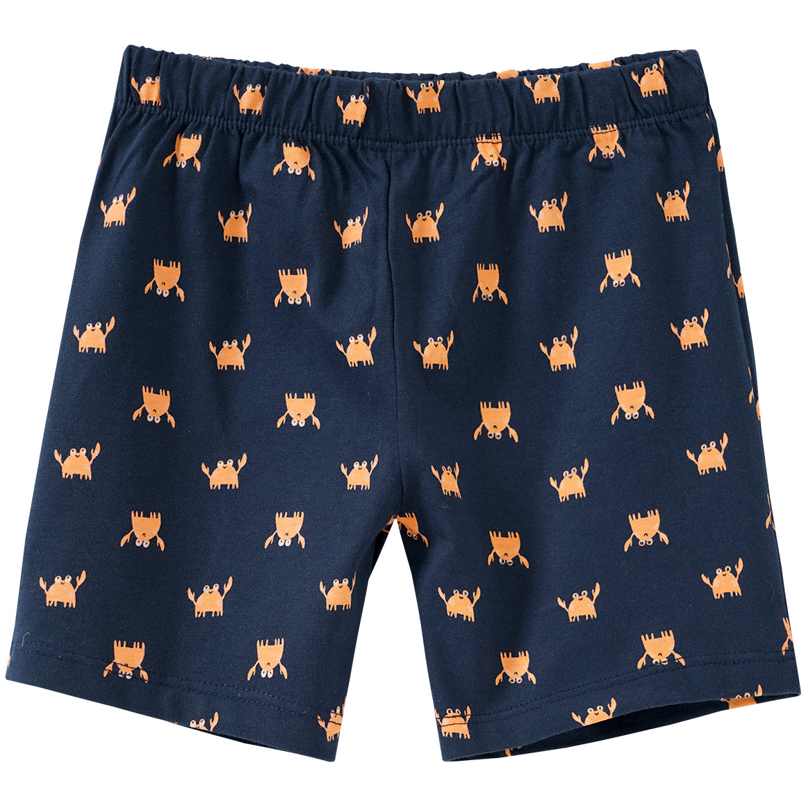 Topomini Baby Shorty mit Krabben-Motiven dunkelblau / weiss