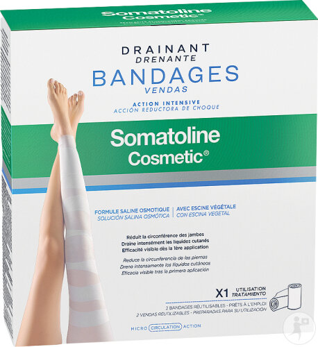 Somatoline Cosmetic Bandages Drainants Starter Kit 2 Pièces