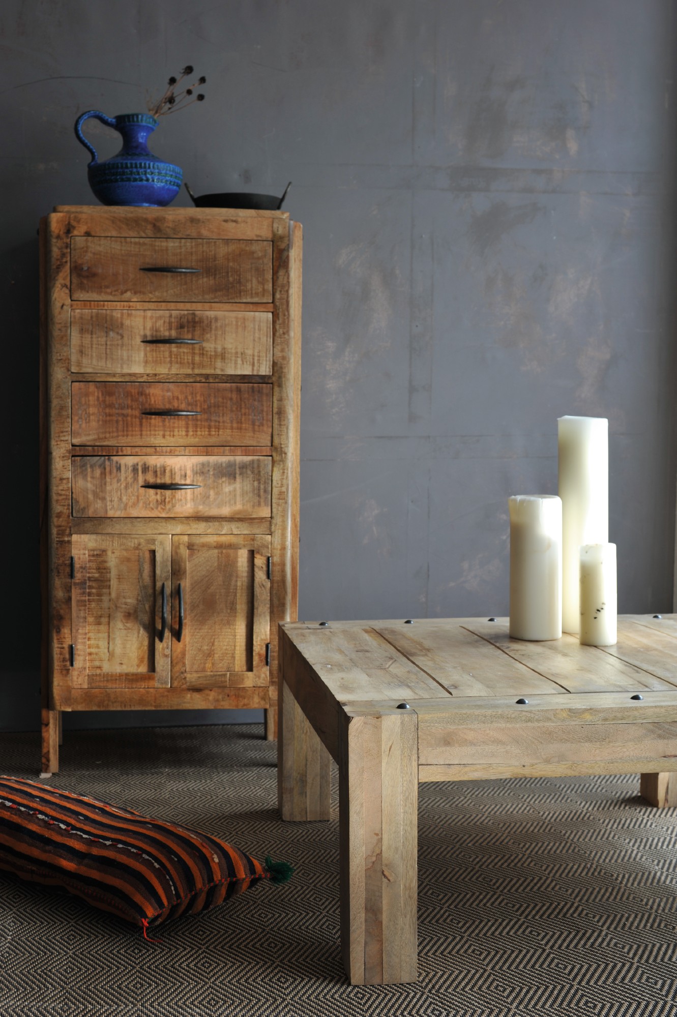 Couchtisch 'Mansfield', natur, L 90 cm, B 90 cm, H 40 cm von fischer's lagerhaus