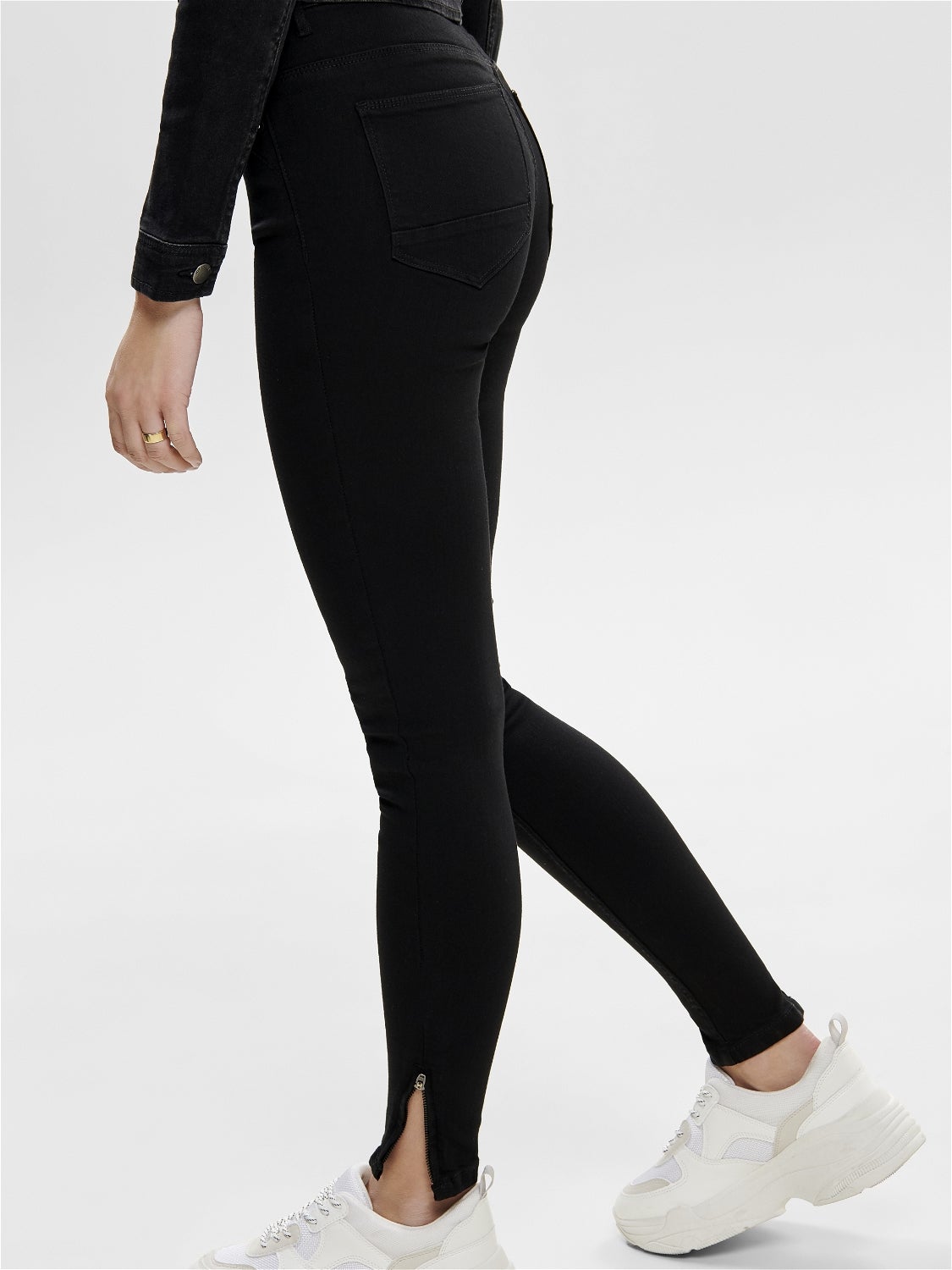 ONLKENDELL Mittlere Taille Skinny Fit Jeans Black