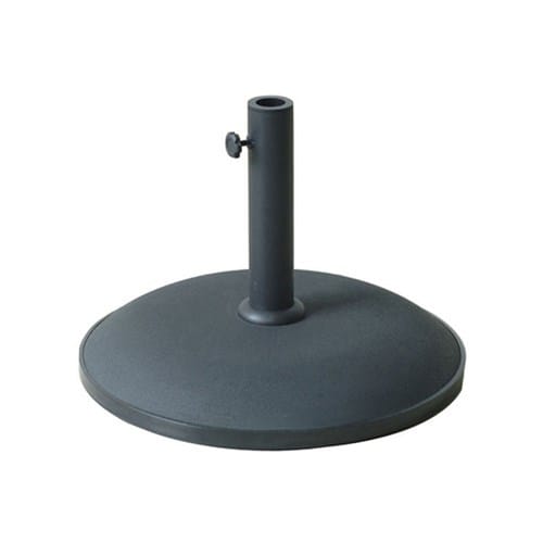 Pied de parasol - béton - 25 kg - noir