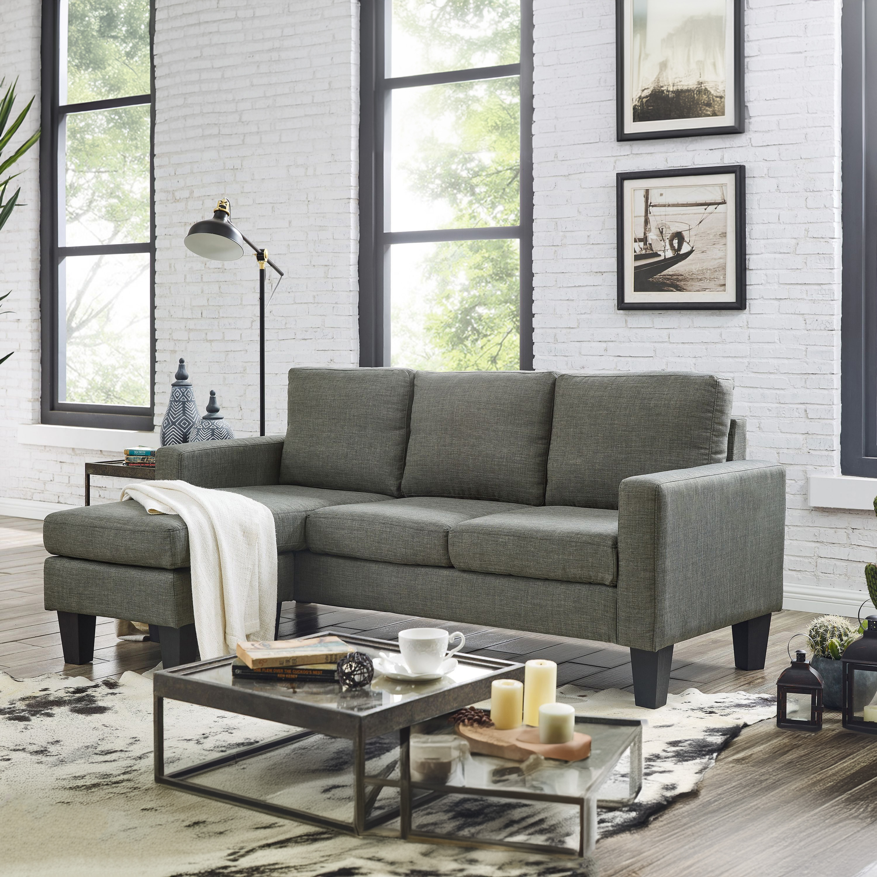 Ecksofa MILA grau
