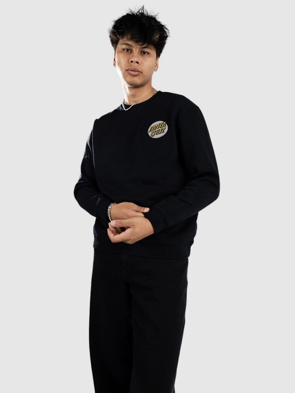 Santa Cruz Knox Faces Dot Sweater black