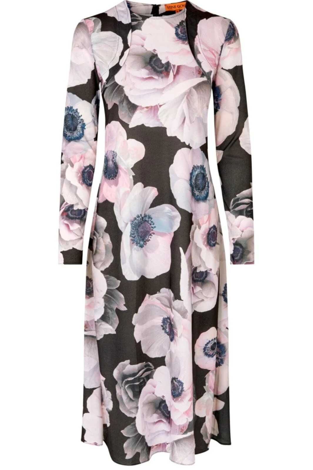 Stine Goya Crewneck Long Sleeve Midi Dress, 2245 Dry Jersey