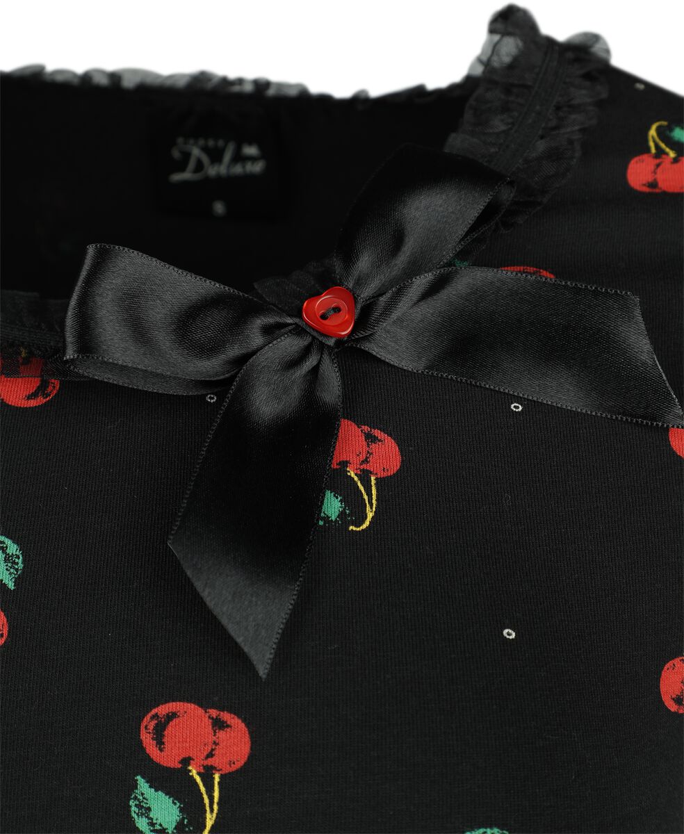 Bow On Cherries Shirt | Pussy Deluxe T-Shirt Manches courtes