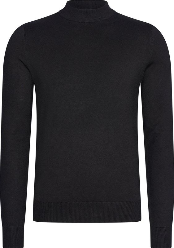 Mario Russo Turtle Neck - Trui Heren - Sweater Heren - Coltrui Heren - M - Zwart
