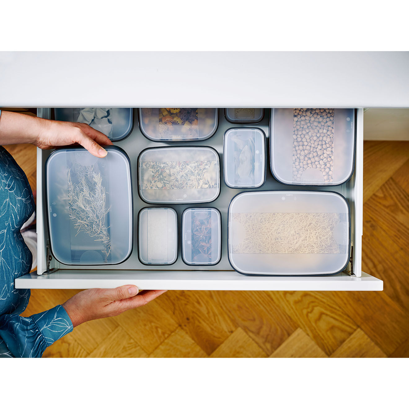 Tupperware Boîte Bascule basse noire - 700ml