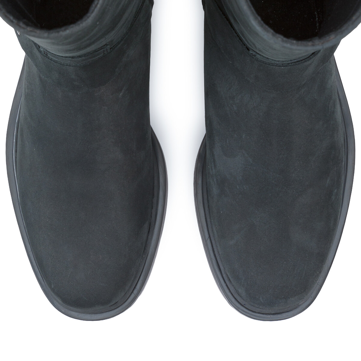 COLEÇÕES LA REDOUTE<br>Botas de motociclista em couro nobuck