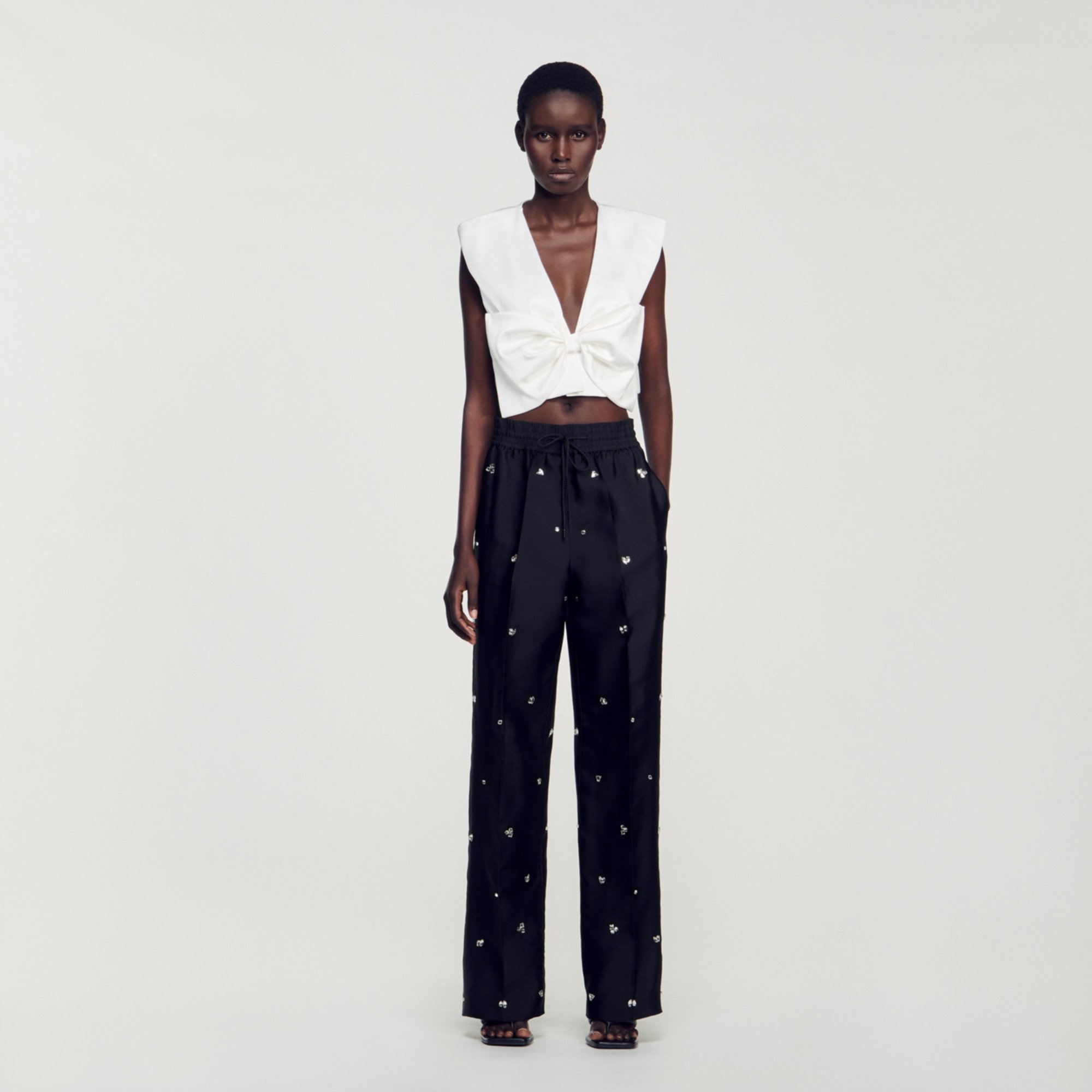 Pantalon orne de strass