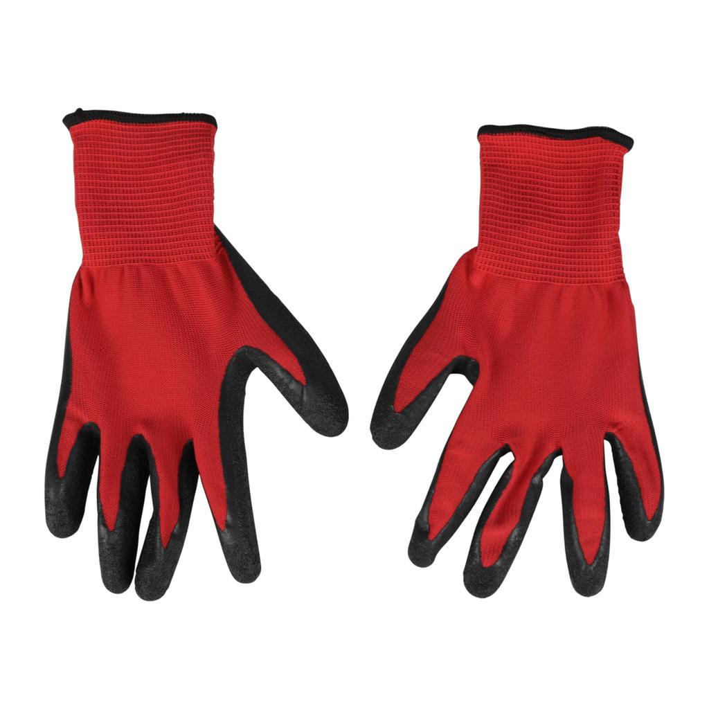 GANT GROS TRAVAUX ROUGE ENDUIT LATEX TAILLE 9