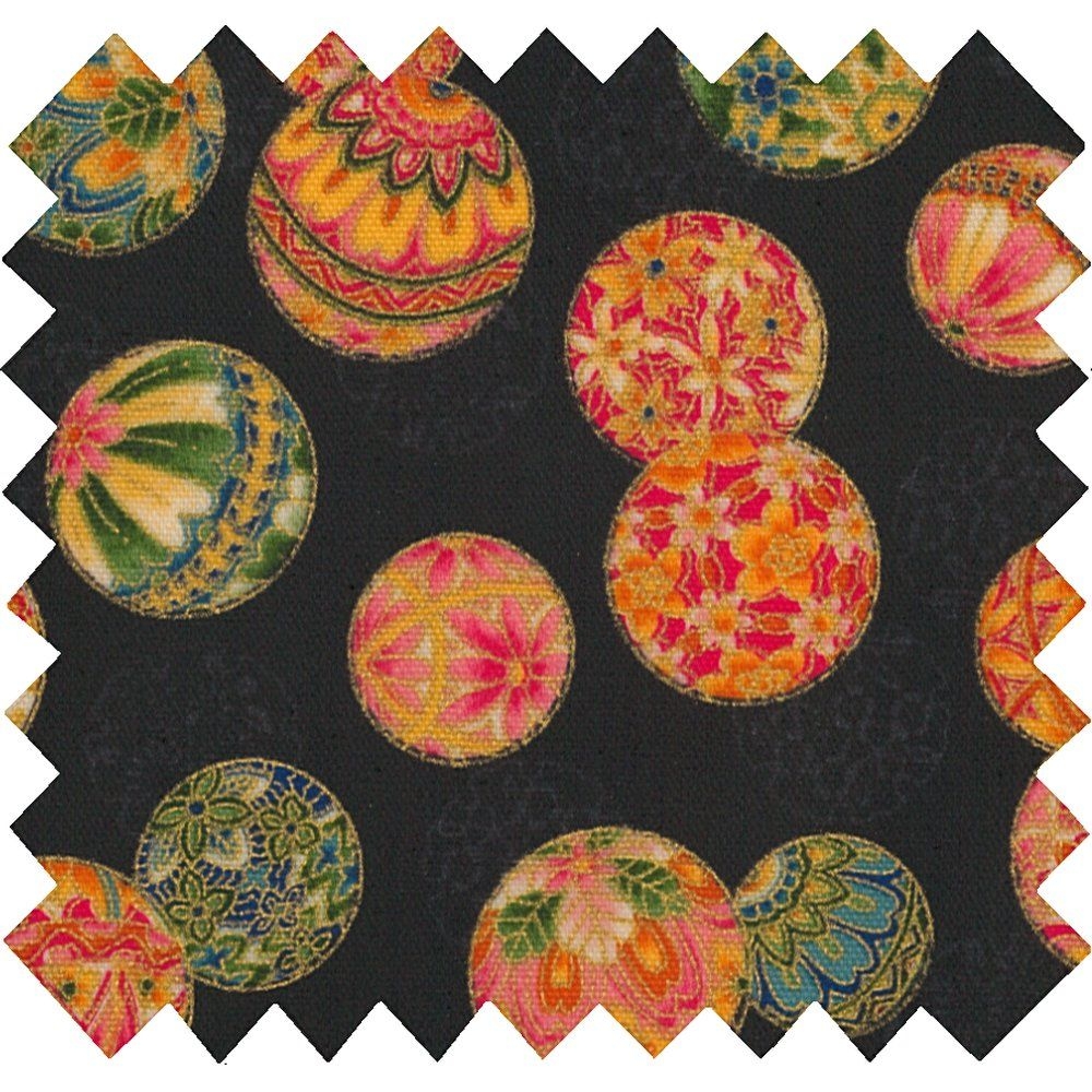 Tissu Enduit Au Mètre Bulles Dorées