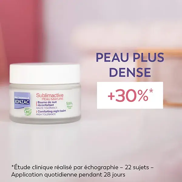 Bálsamo Noturno Confortante Orgânico Sublimativo de Água Termal Jonzac 50ml