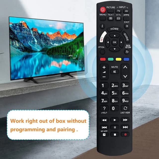 Udskiftning af fjernbetjening til N2QAYB001180 til Panasonic TV