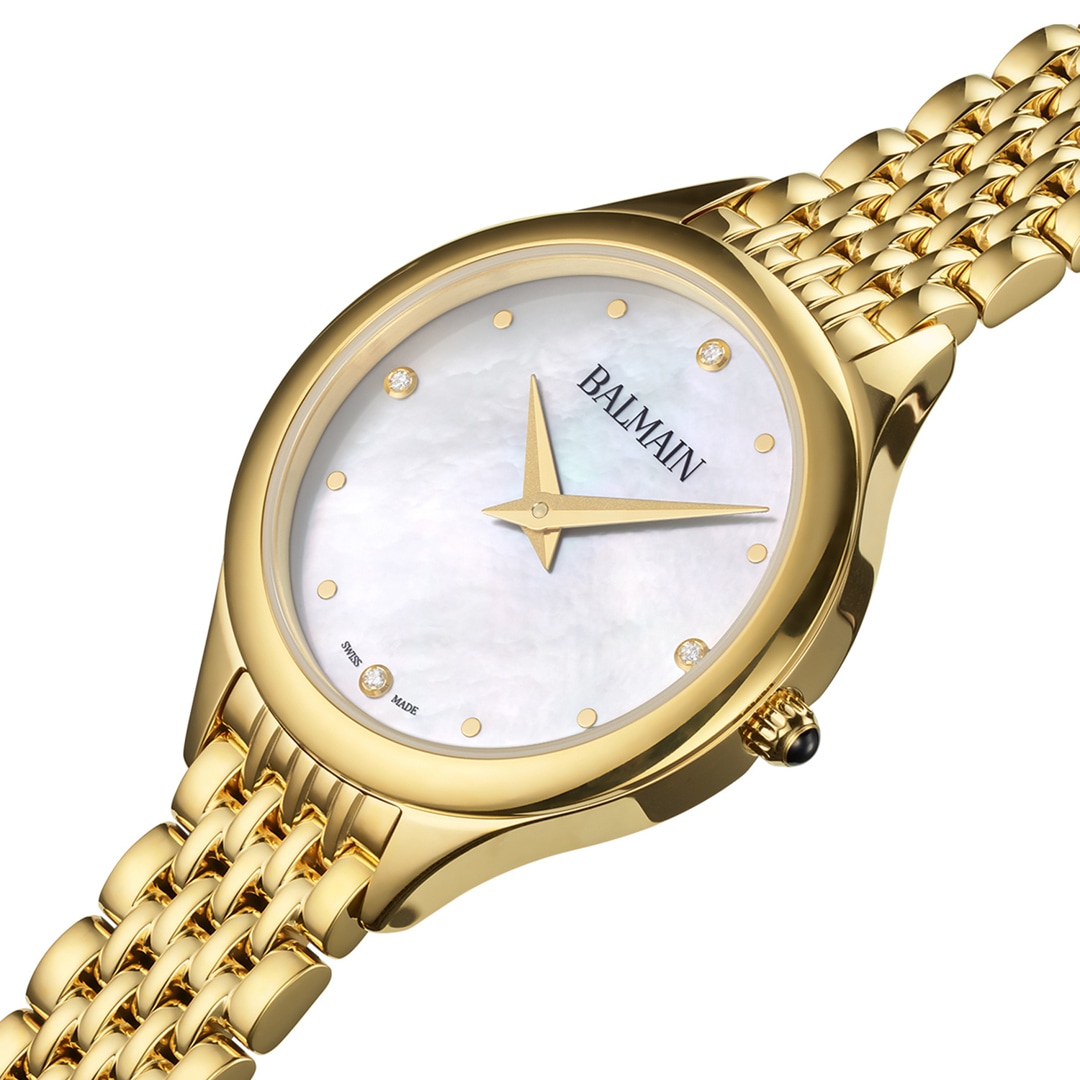 Balmain de Balmain Goldig / Perlmutt 29mm