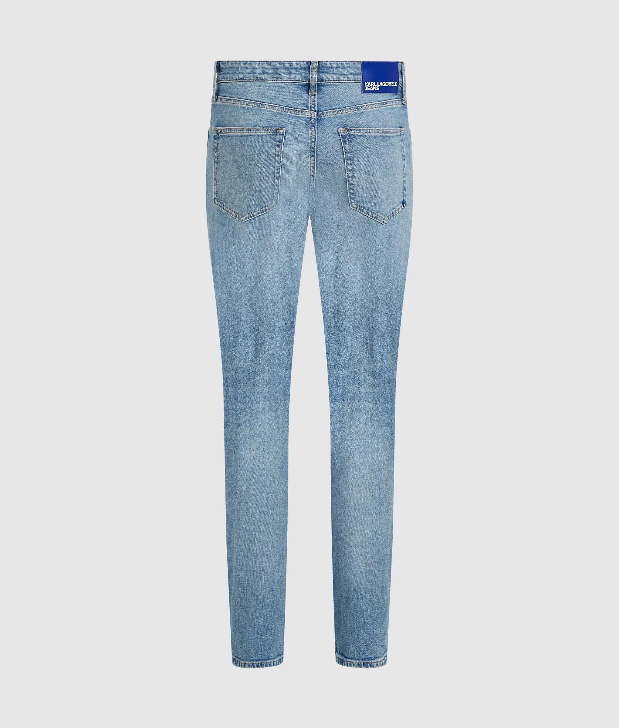 Lichtblauwe slank jeans